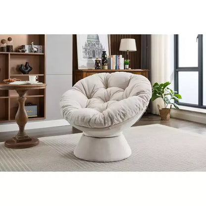 Poltrone Okak Accent per camera da letto, poltrona girevole a 360°, poltrona moderna oversize per soggiorno