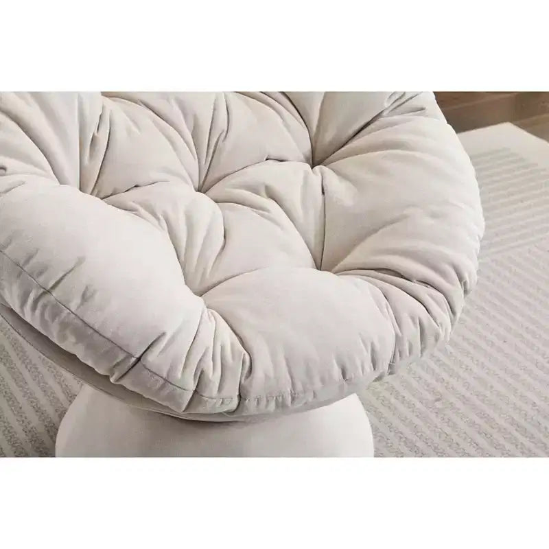 Poltrone Okak Accent per camera da letto, poltrona girevole a 360°, poltrona moderna oversize per soggiorno