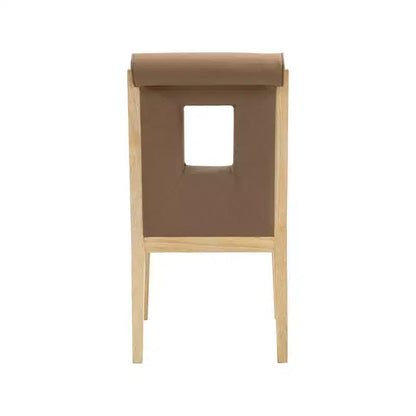 Meridian Furniture, Sedia laterale Gwendolyn in pelle vegana, set da 2