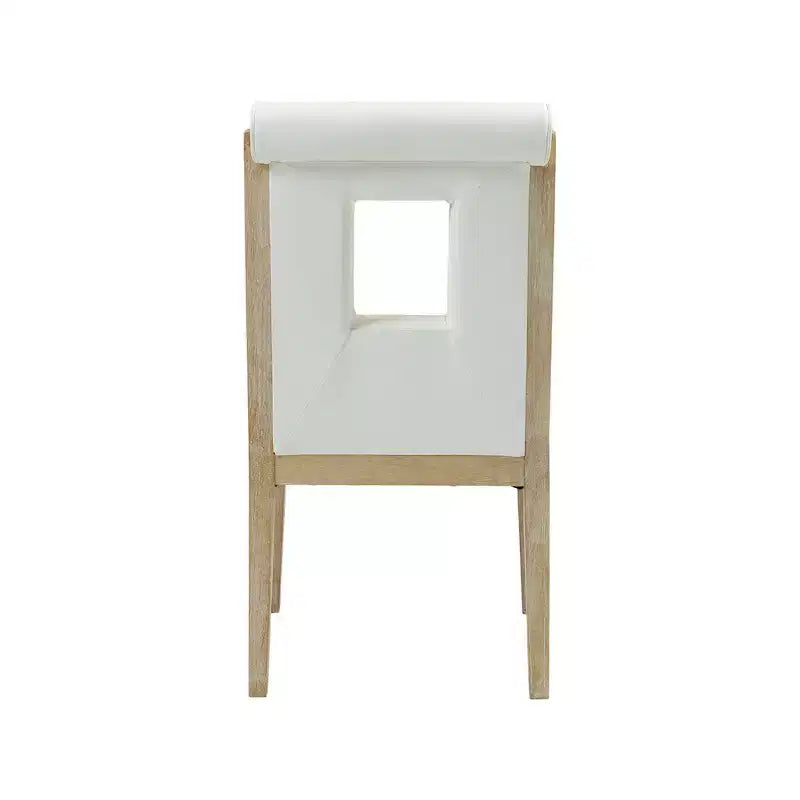 Meridian Furniture, Sedia laterale Gwendolyn in pelle vegana, set da 2
