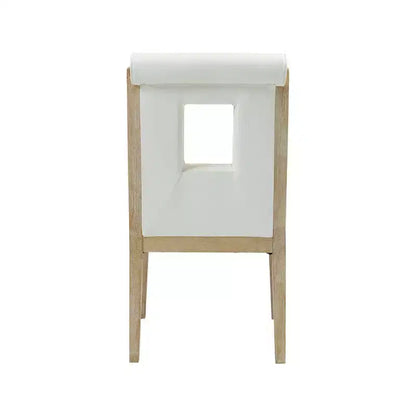 Meridian Furniture, Sedia laterale Gwendolyn in pelle vegana, set da 2