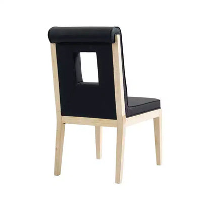 Meridian Furniture, Sedia laterale Gwendolyn in pelle vegana, set da 2