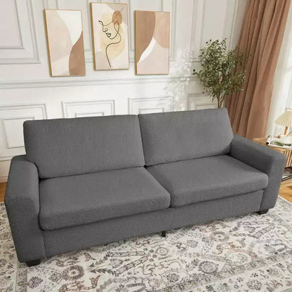 Divano moderno da 83 pollici, divano a 3 posti con braccioli larghi, divano con seduta profonda, divano imbottito comodo per soggiorno, camera da letto, ufficio