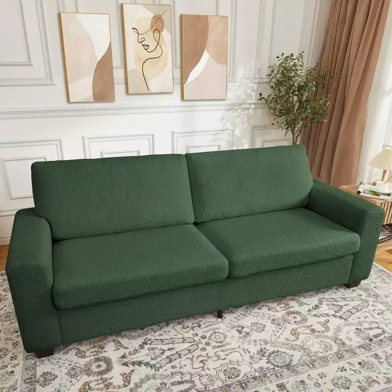 Divano moderno da 83 pollici, divano a 3 posti con braccioli larghi, divano con seduta profonda, divano imbottito comodo per soggiorno, camera da letto, ufficio