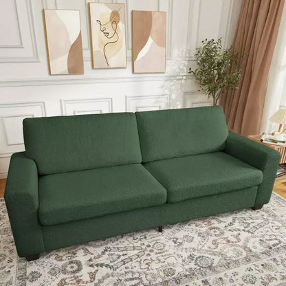 Divano moderno da 83 pollici, divano a 3 posti con braccioli larghi, divano con seduta profonda, divano imbottito comodo per soggiorno, camera da letto, ufficio