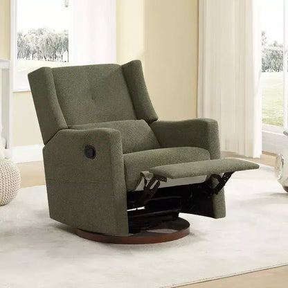 Poltrona reclinabile girevole manuale Spruce & Spring con cuscino lombare