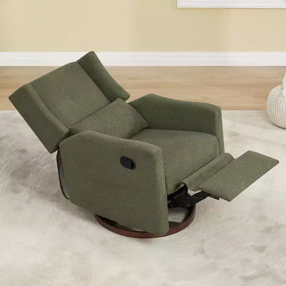 Poltrona reclinabile girevole manuale Spruce & Spring con cuscino lombare