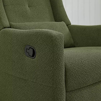 Poltrona reclinabile girevole manuale Spruce & Spring con cuscino lombare
