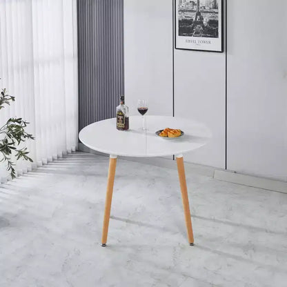 Tavolo da pranzo ovale allungabile moderno Okak in legno con robuste gambe in metallo, tavolo da cucina minimalista per sala da pranzo, pasti in famiglia