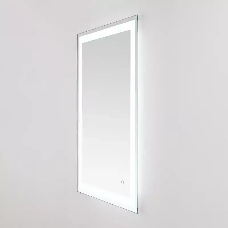 Specchio rettangolare a LED Hyatt 24 in alluminio - LMR1000 - Argento/Bianco - Safavieh