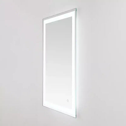 Specchio rettangolare a LED Hyatt 24 in alluminio - LMR1000 - Argento/Bianco - Safavieh
