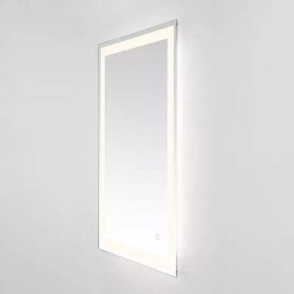 Specchio rettangolare a LED Hyatt 24 in alluminio - LMR1000 - Argento/Bianco - Safavieh