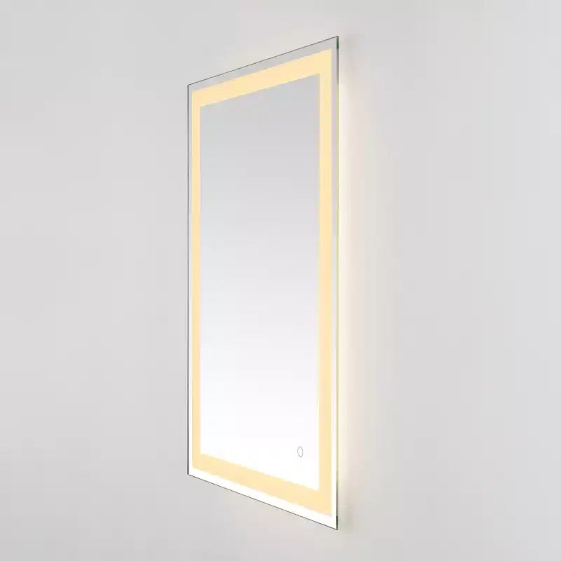 Specchio rettangolare a LED Hyatt 24 in alluminio - LMR1000 - Argento/Bianco - Safavieh