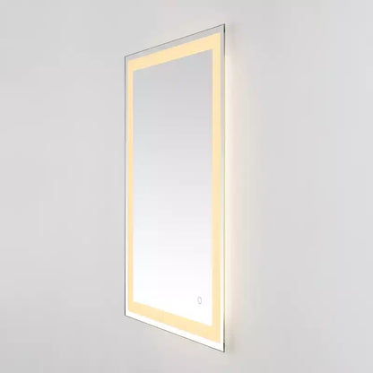 Specchio rettangolare a LED Hyatt 24 in alluminio - LMR1000 - Argento/Bianco - Safavieh
