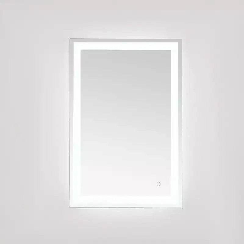 Specchio rettangolare a LED Hyatt 24 in alluminio - LMR1000 - Argento/Bianco - Safavieh