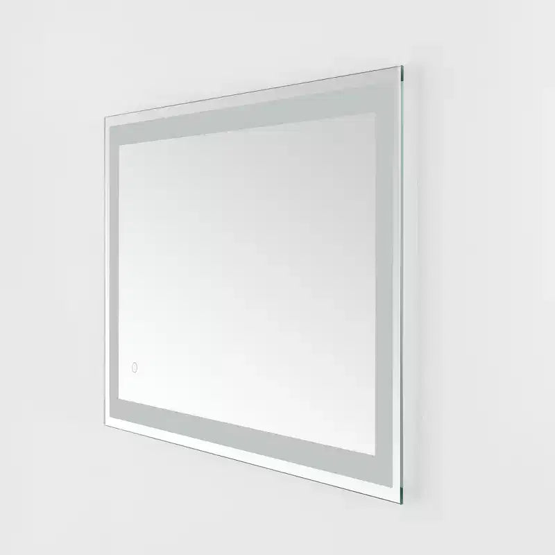 Specchio rettangolare a LED Hyatt 24 in alluminio - LMR1000 - Argento/Bianco - Safavieh