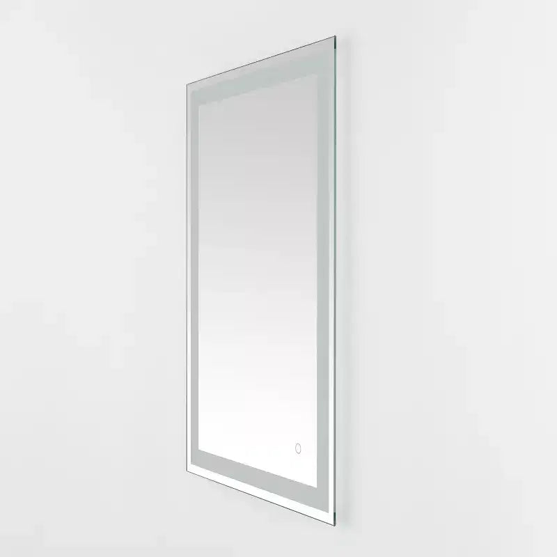 Specchio rettangolare a LED Hyatt 24 in alluminio - LMR1000 - Argento/Bianco - Safavieh