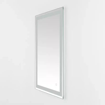 Specchio rettangolare a LED Hyatt 24 in alluminio - LMR1000 - Argento/Bianco - Safavieh
