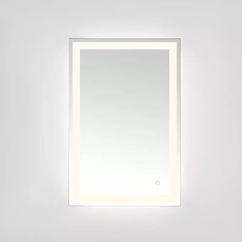 Specchio rettangolare a LED Hyatt 24 in alluminio - LMR1000 - Argento/Bianco - Safavieh