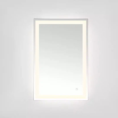 Specchio rettangolare a LED Hyatt 24 in alluminio - LMR1000 - Argento/Bianco - Safavieh