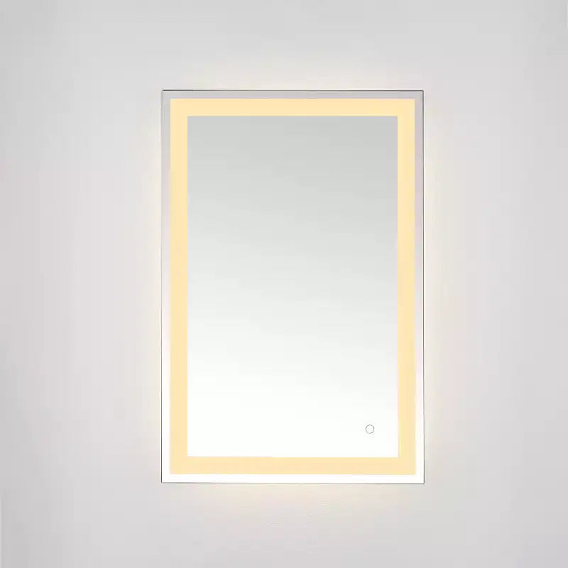 Specchio rettangolare a LED Hyatt 24 in alluminio - LMR1000 - Argento/Bianco - Safavieh