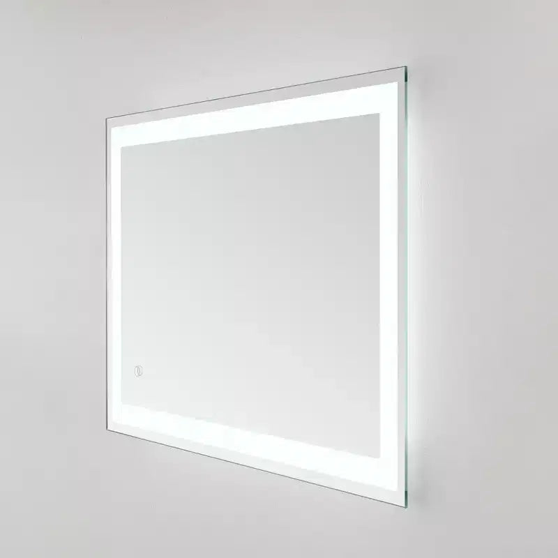 Specchio rettangolare a LED Hyatt 24 in alluminio - LMR1000 - Argento/Bianco - Safavieh