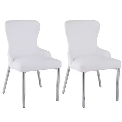 Chintaly Imports,Contemporary Wing-Back Side Chair - Set of 2