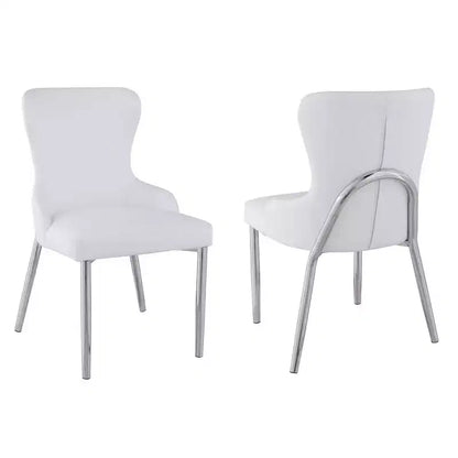 Chintaly Imports, Sedia contemporanea con schienale ad ala - Set da 2