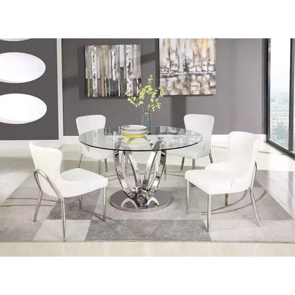 Chintaly Imports, Sedia contemporanea con schienale ad ala - Set da 2