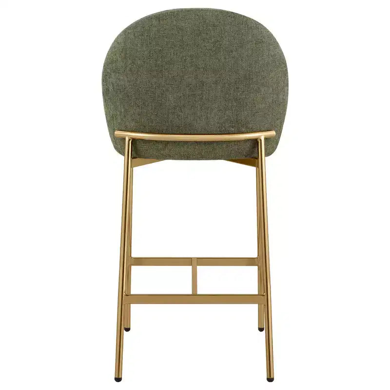 Sgabello da bancone Spruce&Spring con schienale ad arco e gambe in metallo