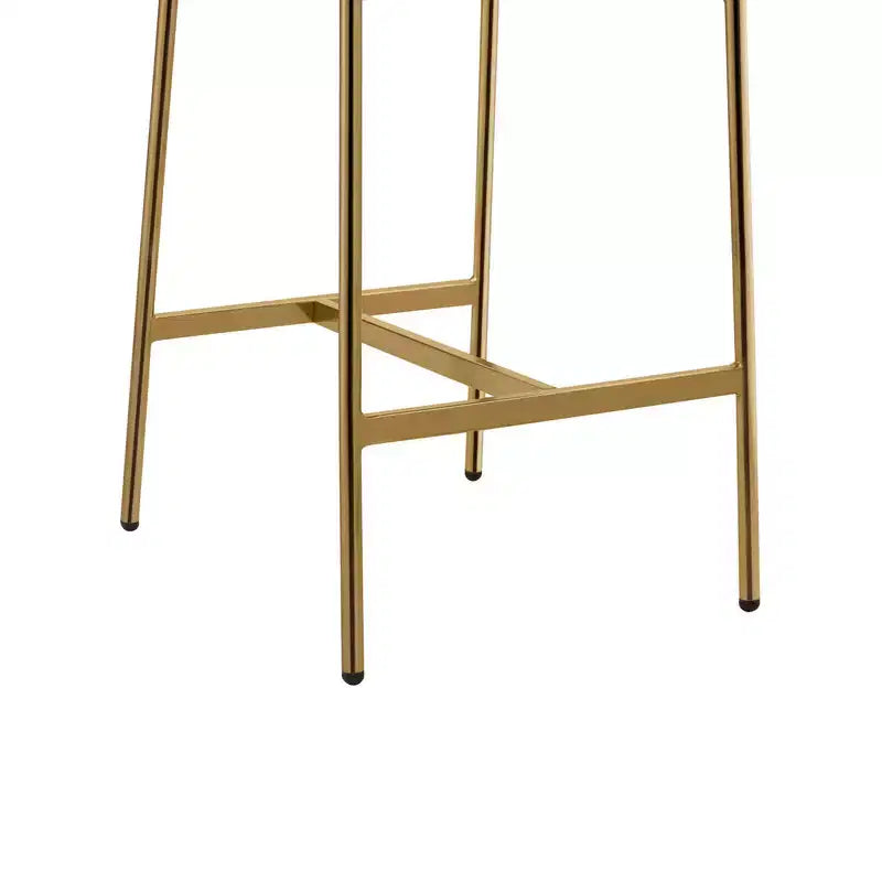Sgabello da bancone Spruce&Spring con schienale ad arco e gambe in metallo