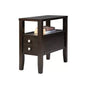 HomeRoots 24 Brown End Table With Two Drawers