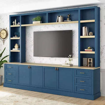 GDFStudio Lucas 102.3 Mobile TV da Fattoria a 4 Pezzi con Ripiani Regolabili