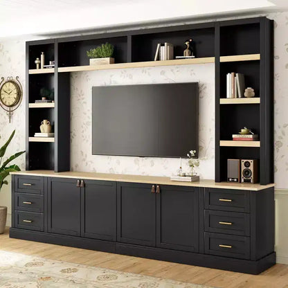 GDFStudio Lucas 102.3 Mobile TV da Fattoria a 4 Pezzi con Ripiani Regolabili