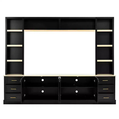 GDFStudio Lucas 102.3 Mobile TV da Fattoria a 4 Pezzi con Ripiani Regolabili