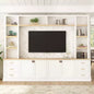 GDFStudio Lucas 102.3 Mobile TV da Fattoria a 4 Pezzi con Ripiani Regolabili