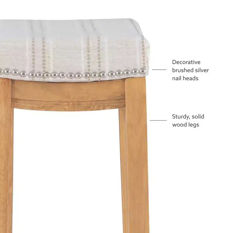 Sgabello da bar senza schienale Claridge Rustic - Linon