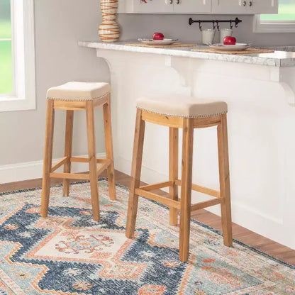 Sgabello da bar senza schienale Claridge Rustic - Linon