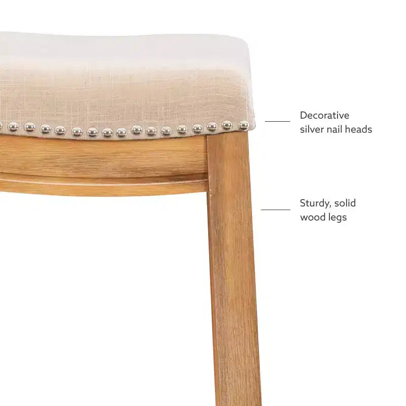 Sgabello da bar senza schienale Claridge Rustic - Linon