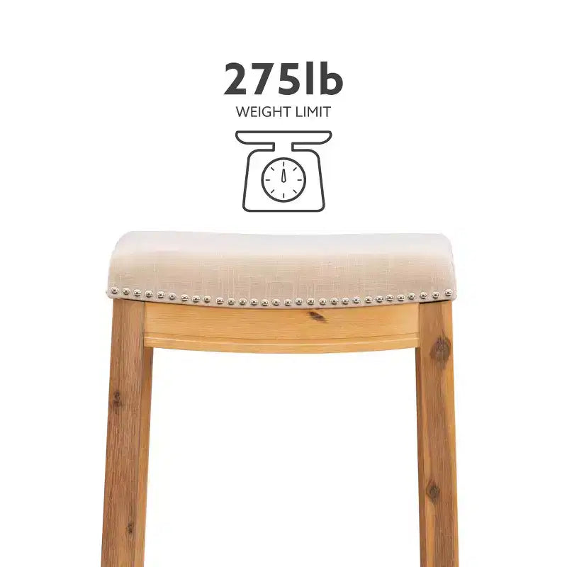 Sgabello da bar senza schienale Claridge Rustic - Linon