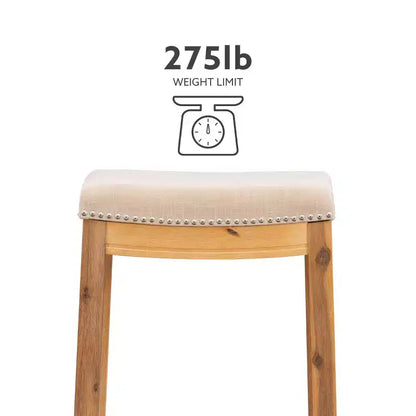 Sgabello da bar senza schienale Claridge Rustic - Linon