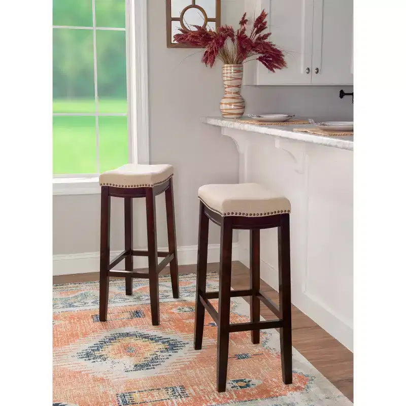 Sgabello da bar senza schienale Claridge Rustic - Linon