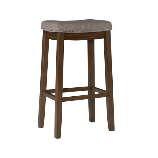 Claridge Rustic Backless Barstool - Linon