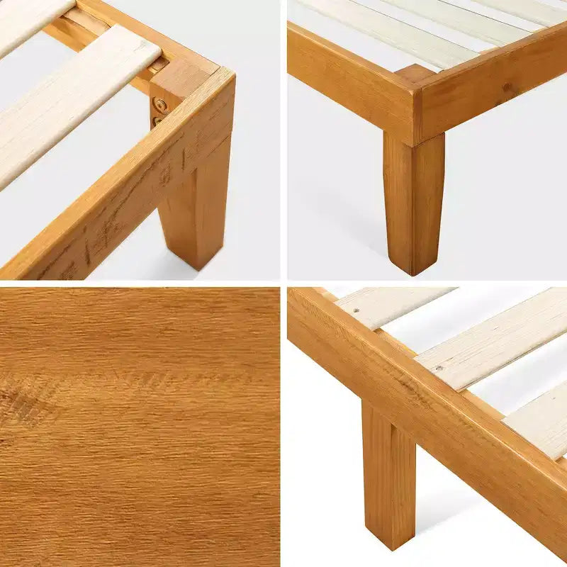 Alexia Standard Naturale Letto a Piattaforma in Legno - Zinus