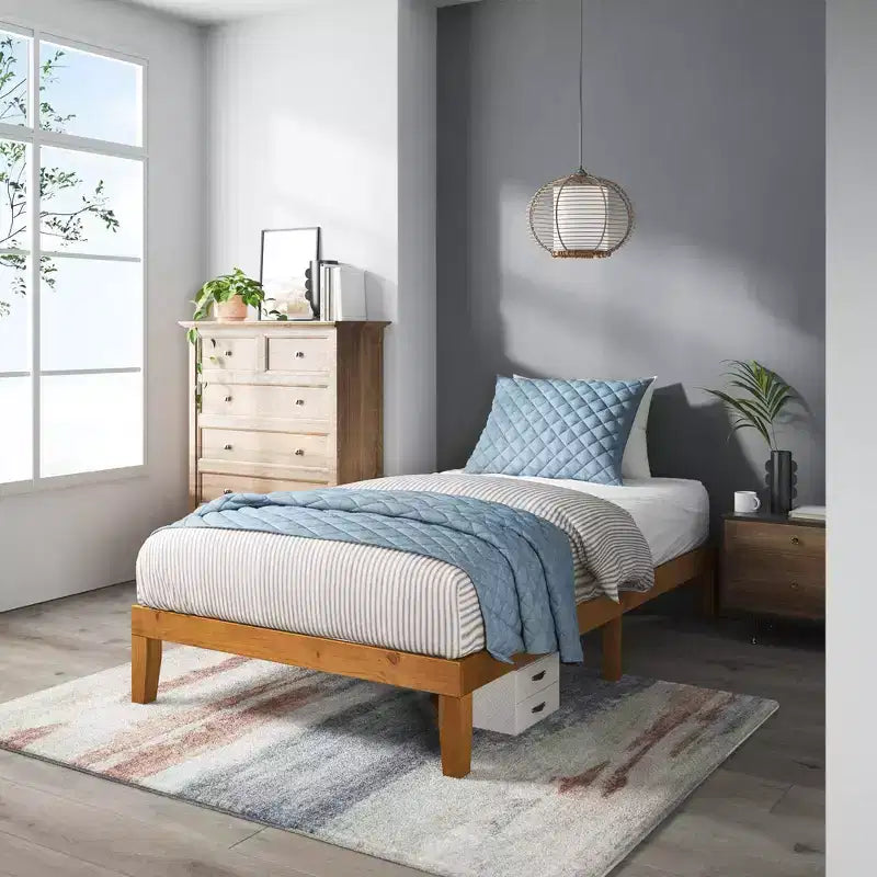 Alexia Standard Naturale Letto a Piattaforma in Legno - Zinus