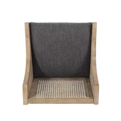 Sgabelli da Bar Christopher Knight Home Oneida da 30 pollici in Legno Rivestito in Tessuto Rustico e Rattan (Set di 2)