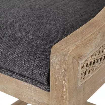 Sgabelli da Bar Christopher Knight Home Oneida da 30 pollici in Legno Rivestito in Tessuto Rustico e Rattan (Set di 2)