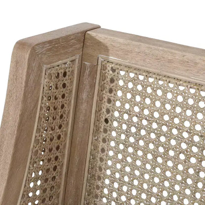 Sgabelli da Bar Christopher Knight Home Oneida da 30 pollici in Legno Rivestito in Tessuto Rustico e Rattan (Set di 2)
