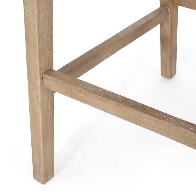 Sgabelli da Bar Christopher Knight Home Oneida da 30 pollici in Legno Rivestito in Tessuto Rustico e Rattan (Set di 2)