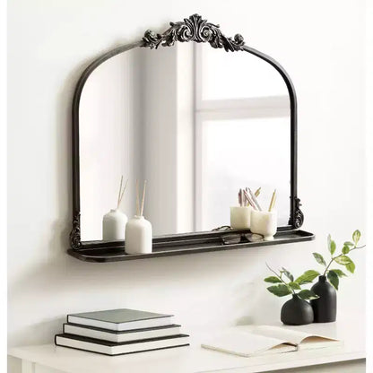 Kate & Laurel All Things Decor Specchio ad arco tradizionale Arendahl 33x26 con ripiano